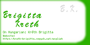 brigitta kreth business card